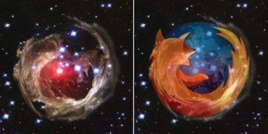 The Firefox Logo In Space