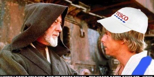 Tesco Bans Jedi Knight For Wearing His Hood