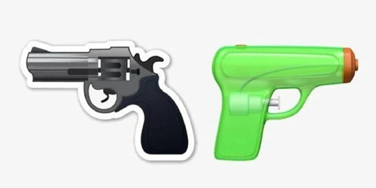 Goodbye Gun Emoji, Hello Water Pistol!