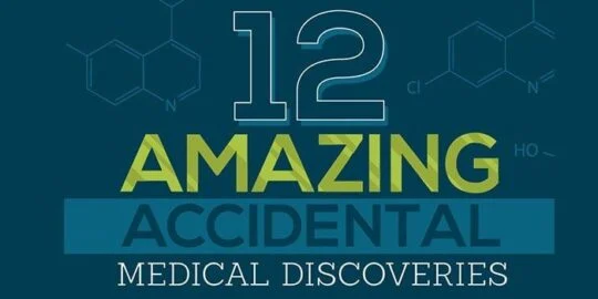 12 Amazing (Accidental) Medical Discoveries Infographic