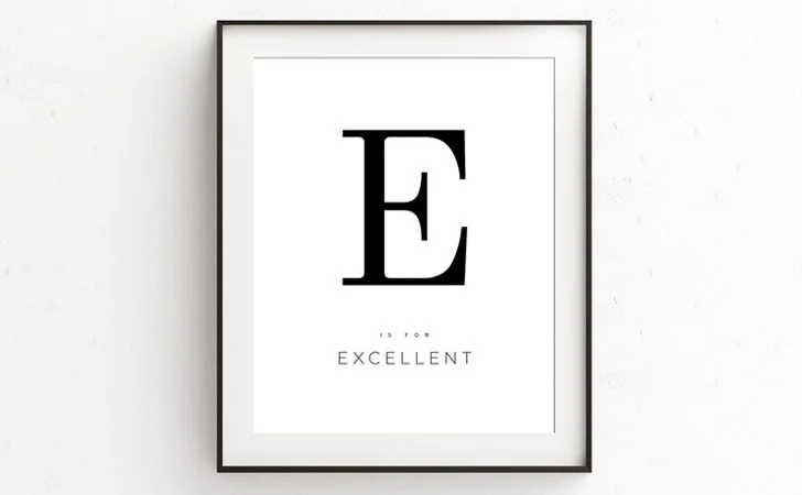 The letter ‘e’ is the most common letter in the English language.