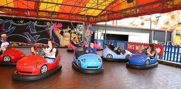 Bumper cars were a really big success.