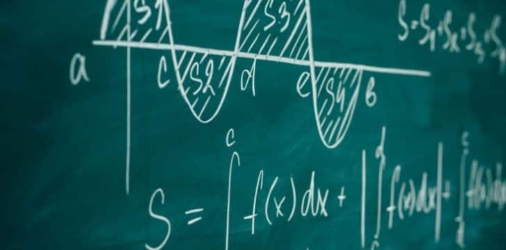 Calculus written on a chalk board