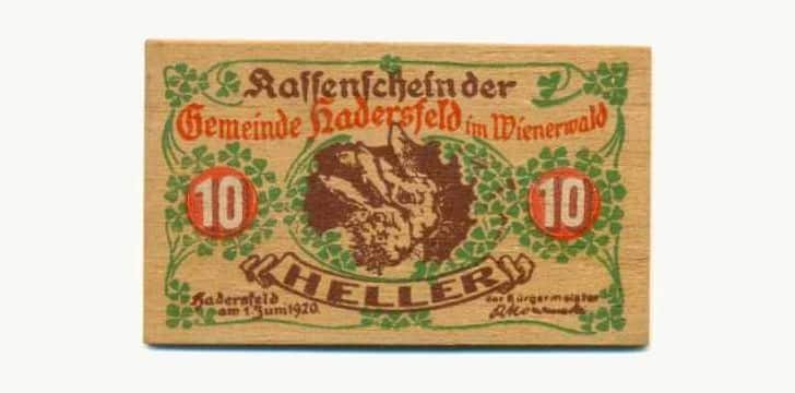 Notgeld Wooden Notes