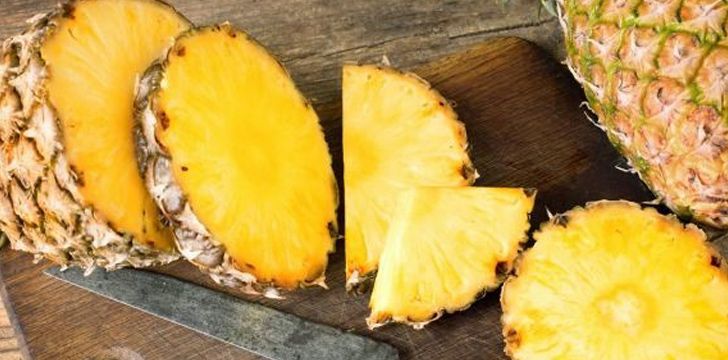 Slices of Fresh Pineapple