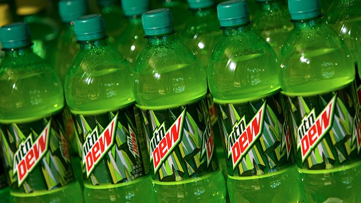 Mountain Dew contains orange juice.