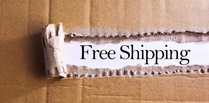 box reading Free Shipping