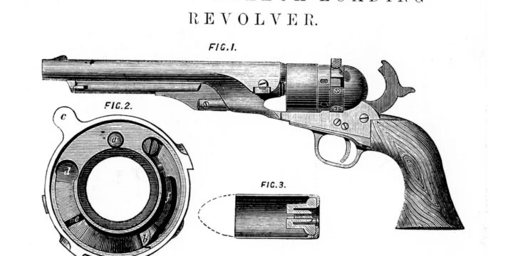 OTD in 1836: Samuel Colt patented the multi-shot revolving cylinder gun.