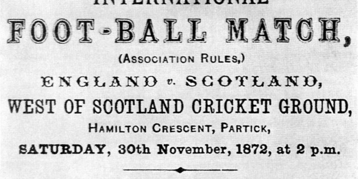 OTD in 1872: The world's first international soccer match took place.