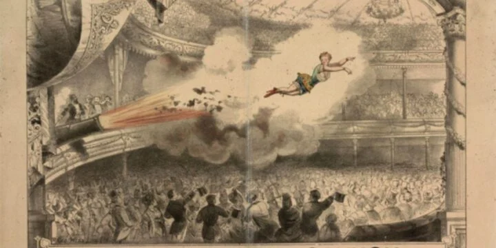 OTD in 1877: A 14-year-old girl performed the world's first human cannonball in London