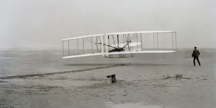 OTD in 1903: The first sustained motorized aircraft flight took place.
