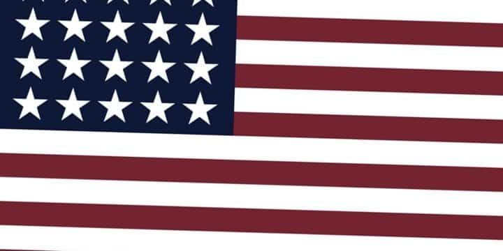 OTD in 1818: US Congress released a US flag that featured 20 stars and 13 red and white stripes.