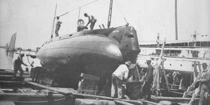 OTD in 1900: The US Navy bought their first-ever submarine called the USS Holland or SS-1.