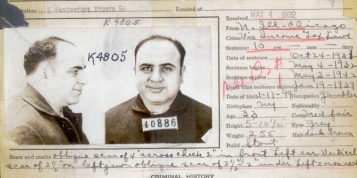 OTD in 1932: Al Capone went to prison.