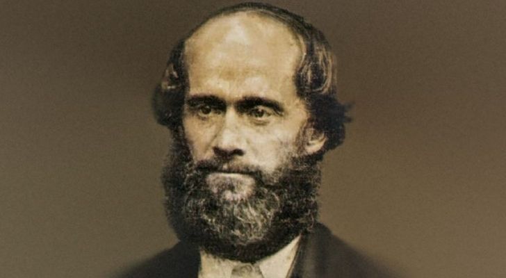 A painting of James J Strang