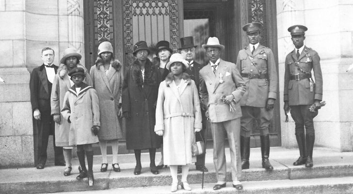 An old black and white photo from the most rigged election in history