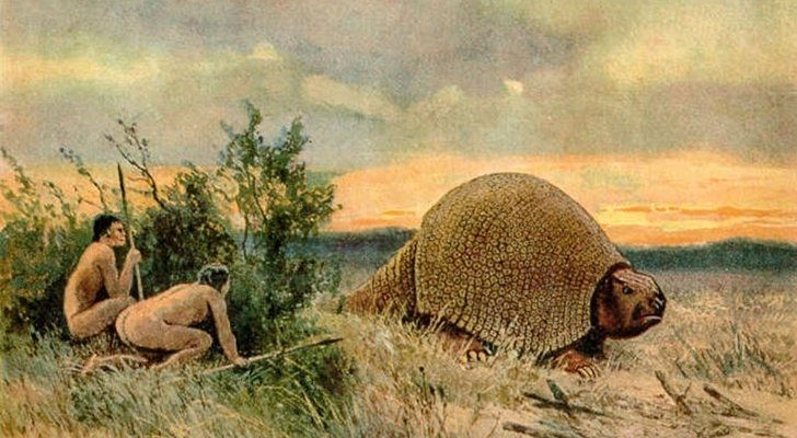 Paleo-Indians hunting