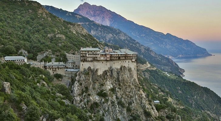 Mount Athos in Greece