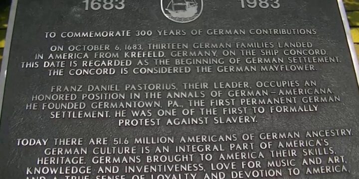 OTD in 1683: Thirteen Mennonite families arrived in Philadelphia from Germany.