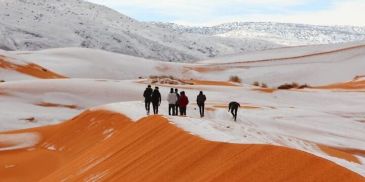 OTD in 2018: The Sahara desert was blanketed in snow.