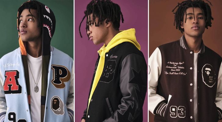 Varsity jackets from Bape.