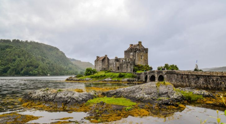 An old castle in England