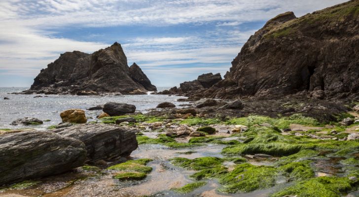 Devon Coastline in England