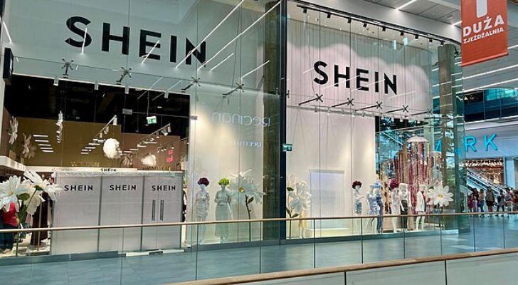 A Shein storefront in a mall in Warsaw, Poland