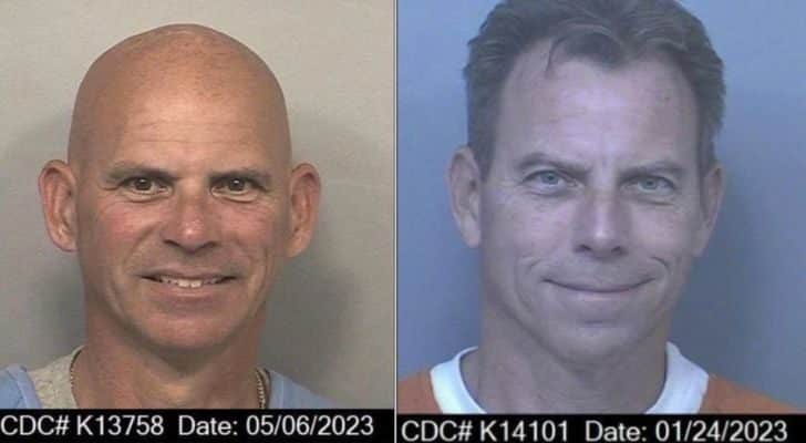 Mugshots of Lyle and Erik Menendez from their time in prison as adults