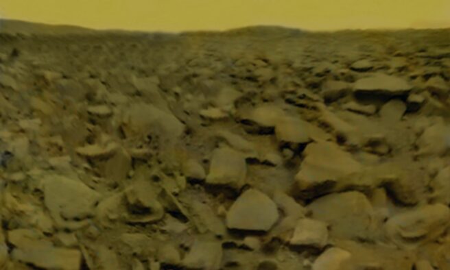 OTD in 1975: The first images from the surface of Venus were received after the Soviet spacecraft Venera 9 landed on the planet.