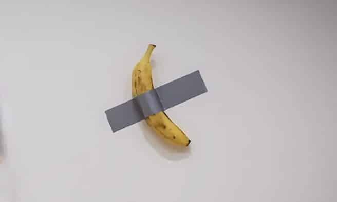 OTD in 2024: A literal banana duct-taped to a wall sold for $6.2 million in New York.